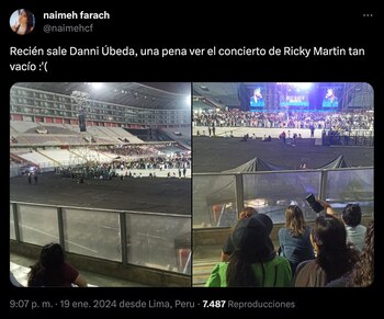 Asistentes del concierto de Ricky