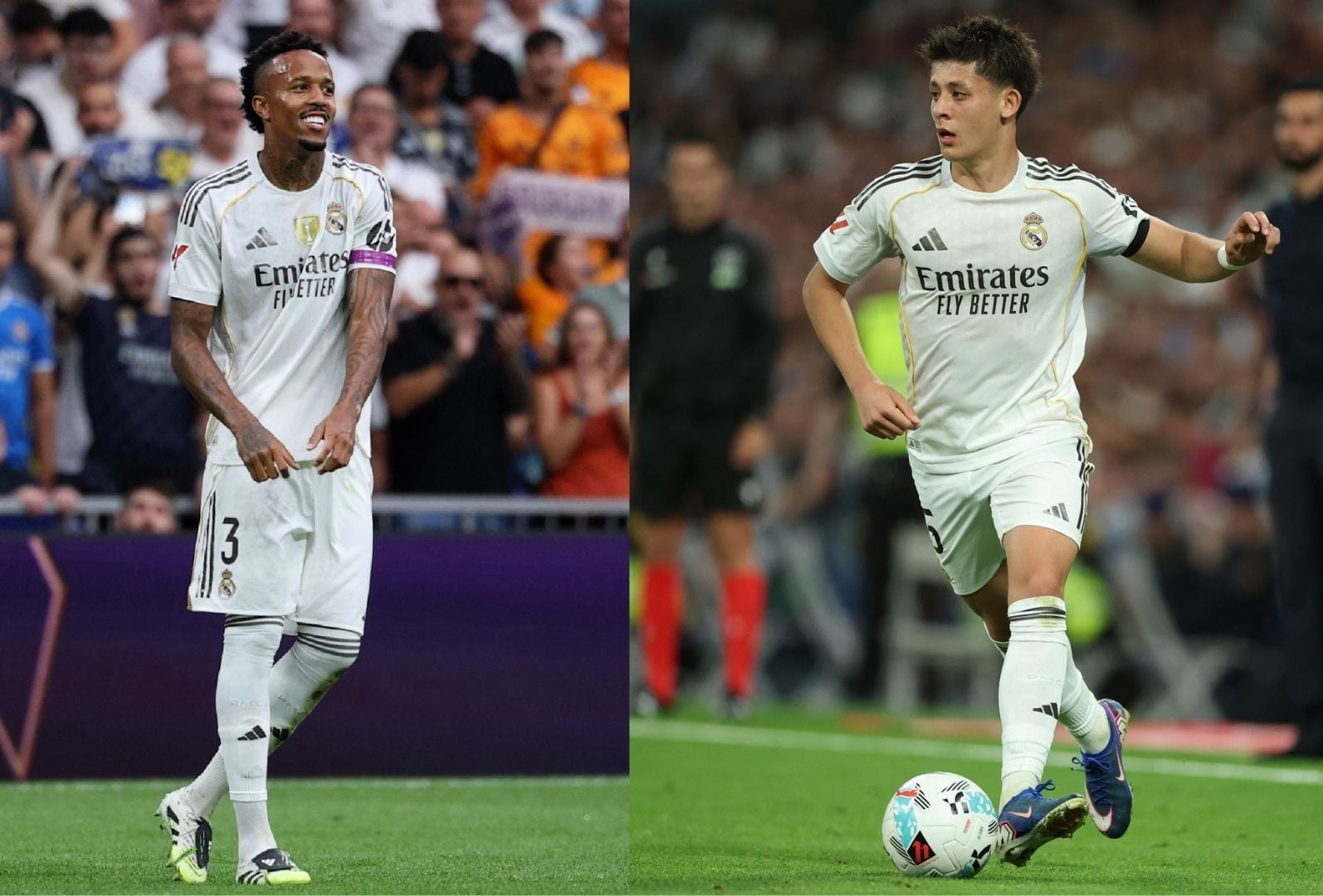 Los jugadores del Real Madrid Arda GÜler y Miliato