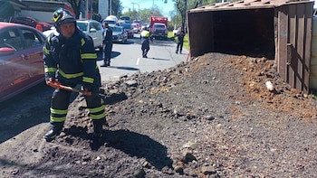 Bomberos y Protección Civil retiraron