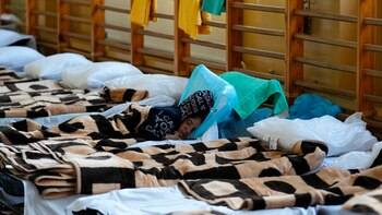 Un refugiado que huyó del