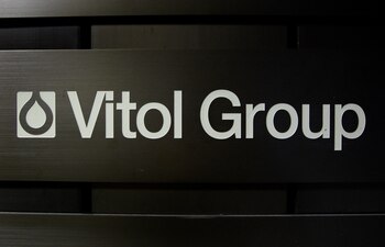 FILE PHOTO: A sign is pictured in front of the Vitol Group trading commodities building in Geneva. Picture taken October 4, 2011. REUTERS/Denis Balibouse/File Photo