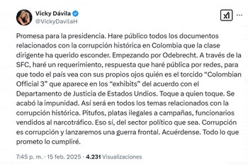 Vicky Dávila aseguró que revelará