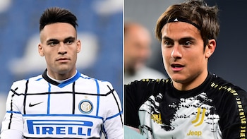 Los argentinos Lautaro Martínez y