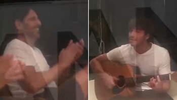 Juan Darthés y su hijo