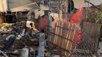 Incendio en calle Girasoles, colonia