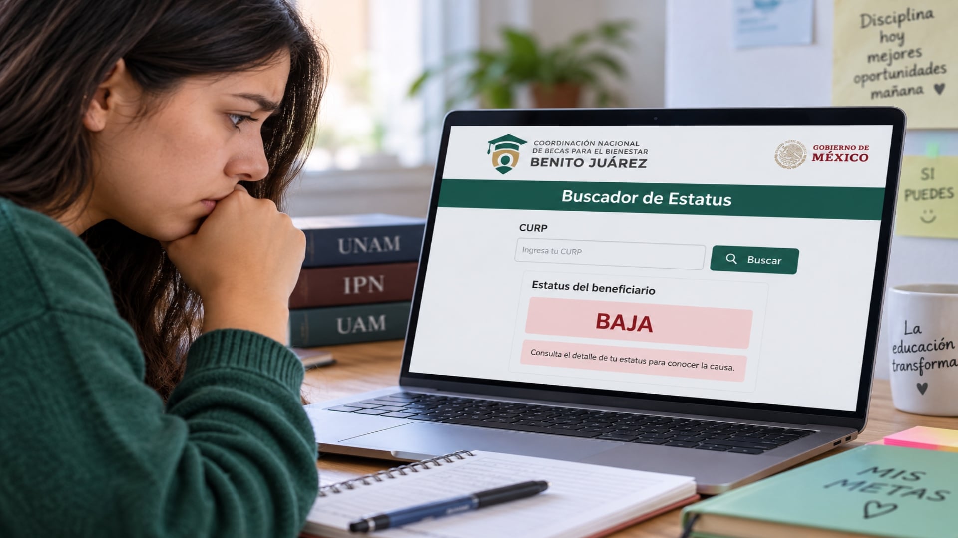 Los estudiantes que reciben este apoyo económico pueden consultar en línea la situación de su beca y detectar si existe alguna incidencia que requiera atención