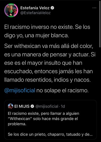 Estefanía Veloz declaró que el