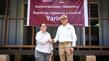 Gobierno inaugura puesto “Yarinal” en Tambopata para reforzar control contra la minería ilegal. (Foto: X/@MinamPeru)