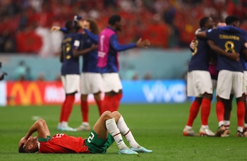 En 2022, Francia eliminó a Marruecos y se metió en la final contra Argentina (REUTERS/Kai Pfaffenbach)