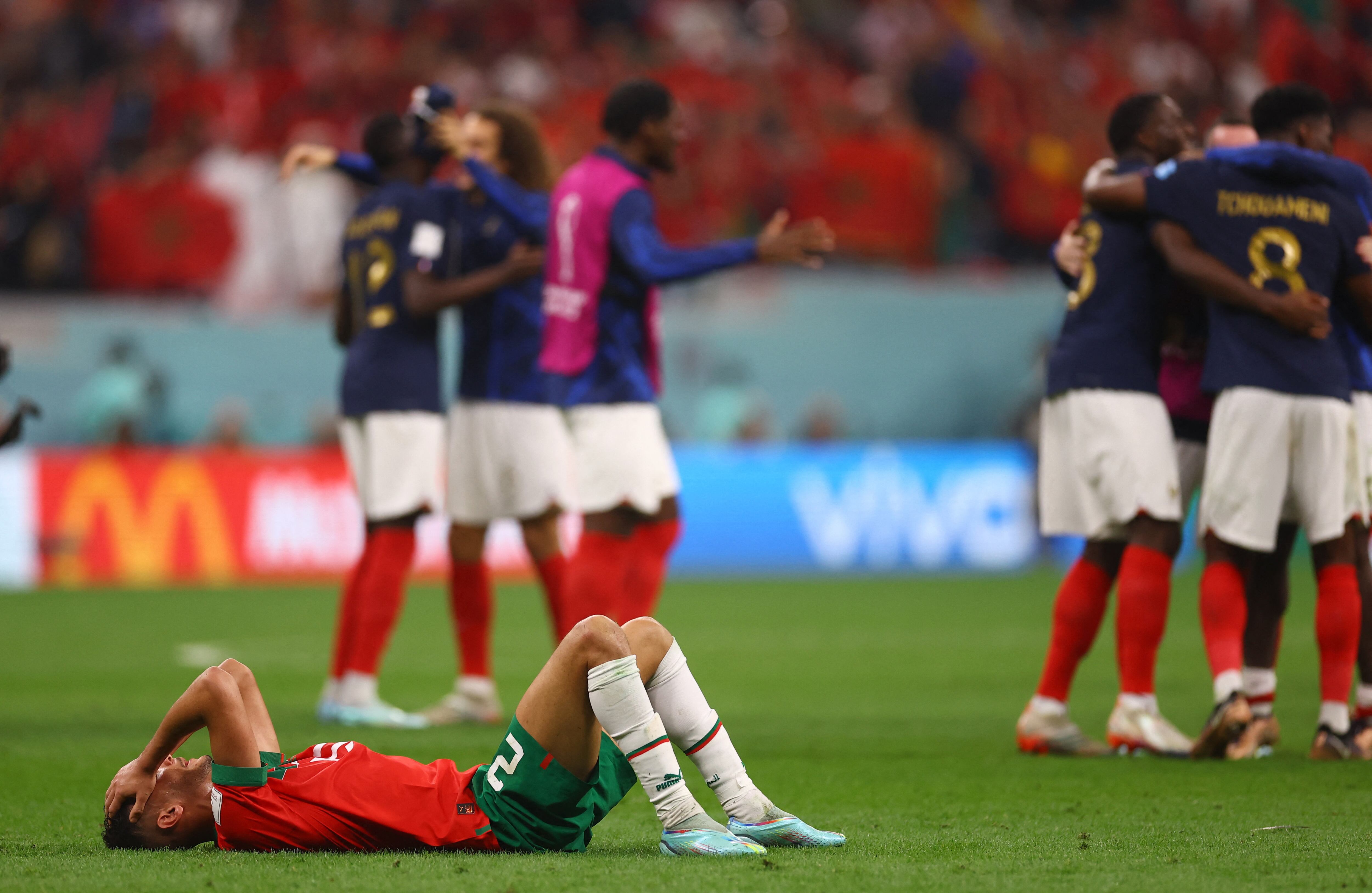 En 2022, Francia eliminó a Marruecos y se metió en la final contra Argentina (REUTERS/Kai Pfaffenbach)