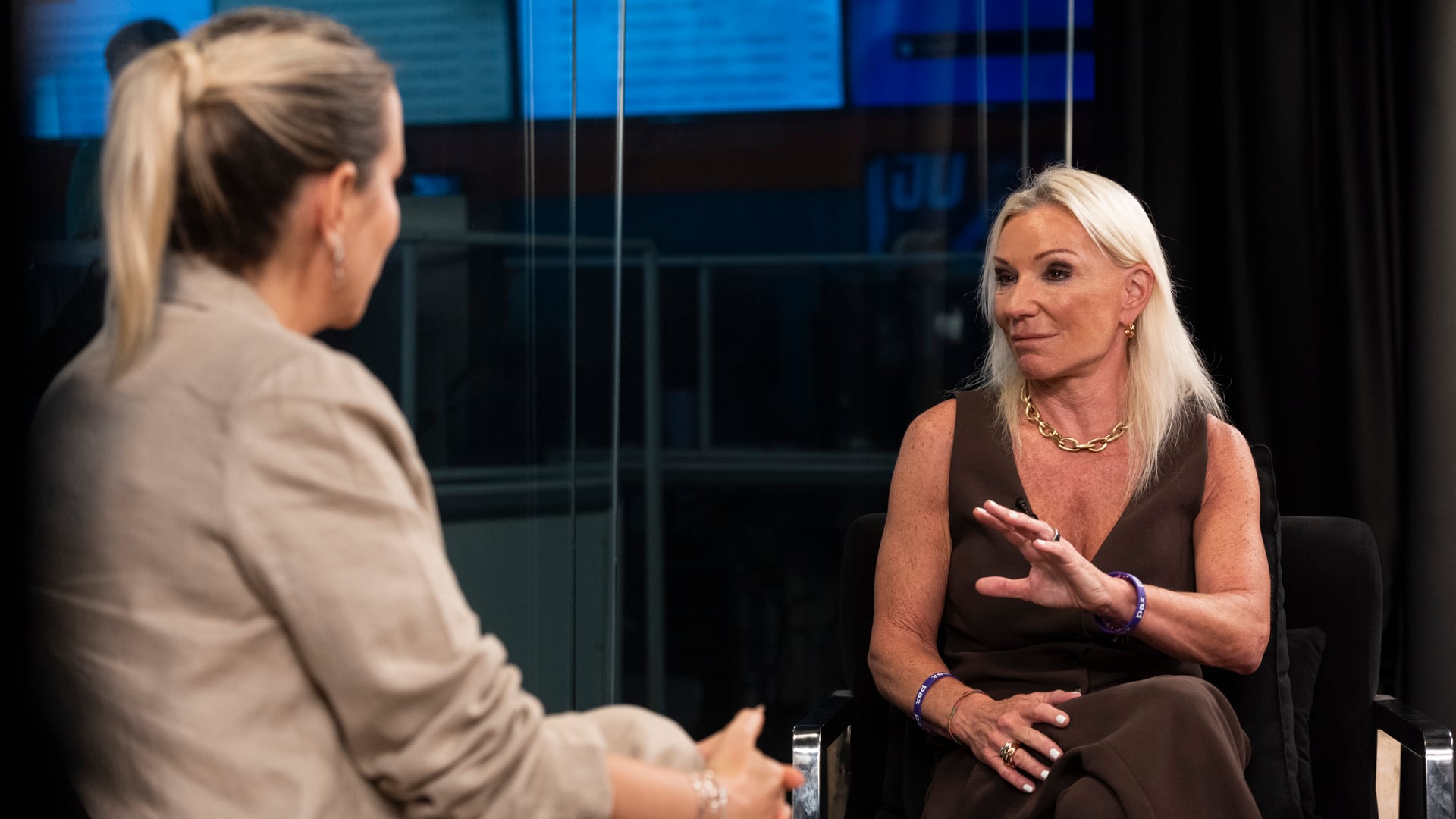 Alexia Keglevich junto a Tatiana Schapiro en Infobae