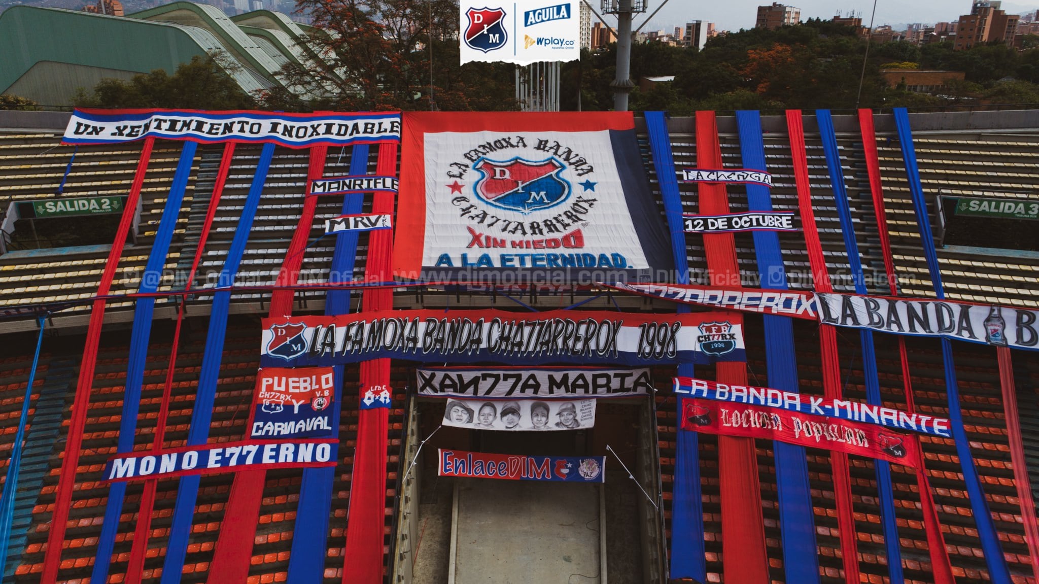 La barra popular del Deportivo Independiente Medellín suele ubicarse en la grada norte del estadio Atanasio Girardot - crédito @DIM_Oficial/X