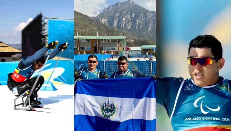 David Chávez y Jonathan Arias hacen historia al convertirse en los primeros paratletas de El Salvador en los Juegos Paralímpicos de Invierno Milano-Cortina 2026. (Cortesía: INDES)