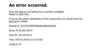 MailOnline intentando acceder a Kommersant.