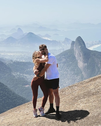 Jimena Barón y su novio