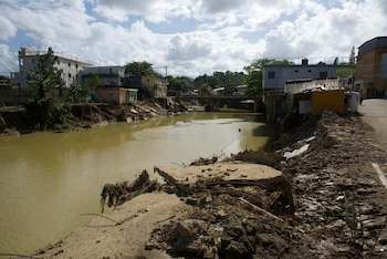 La creciente del río dejó
