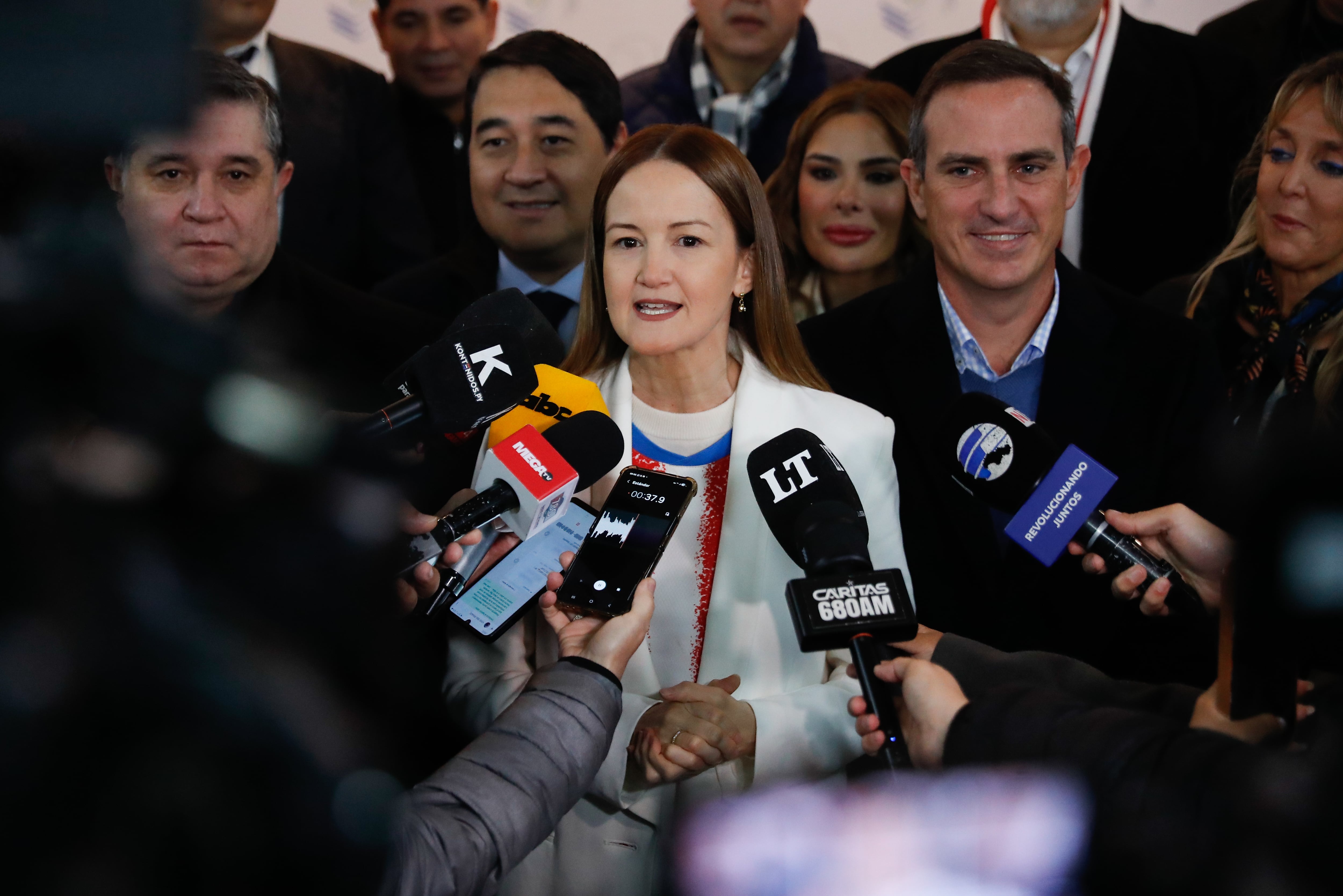 La ingeniera civil Soledad Núñez, de la centrista Alianza Juntos por Asunción (EFE)