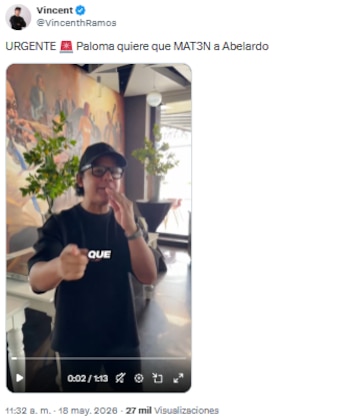 Vincenth Ramos acusó a Paloma Valencia de exponer a Abelardo de la Espriella - crédito @VincenthRamos/X
