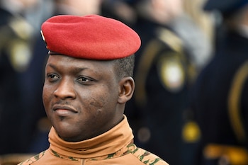 El presidente de Burkina Faso,