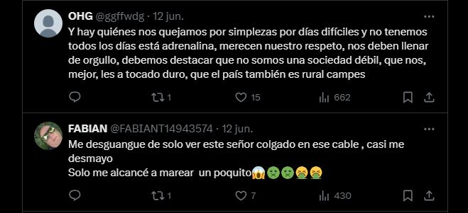 Los internautas reconocieron la valentía del ciudadano - crédito X