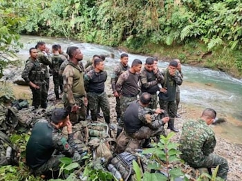 Primera imagen de los militares