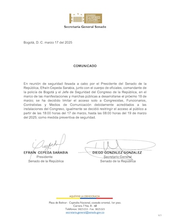 Ante las manifestaciones convocadas, el