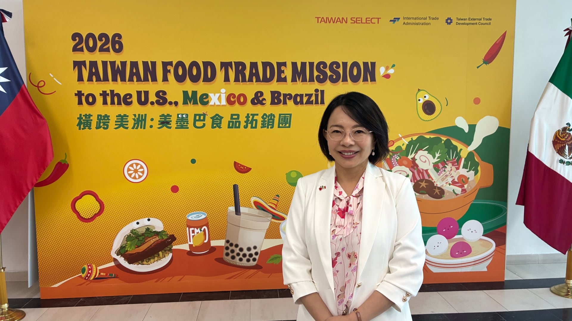La representante de Taiwán en México, Violeta Hsu, quien encabeza la Oficina Económica y Cultural de Taipei en el país. (Samantha Godínez - Infobae México)