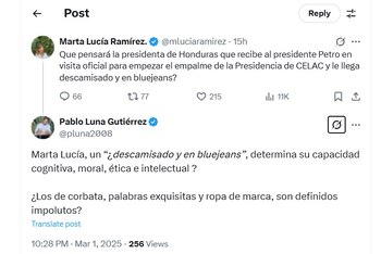 Usuario de X contesta a