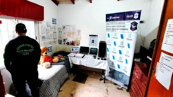 La habitación del hombre detenido