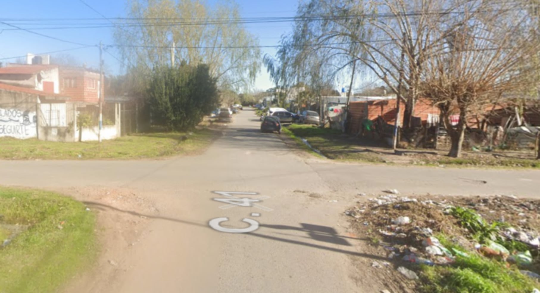 La calle 41 y 159 de Lisandro Olmos en La Plata donde asaltaron la casa de una pareja de jubilados (Google Maps)