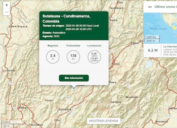 El movimiento tuvo una intensidad