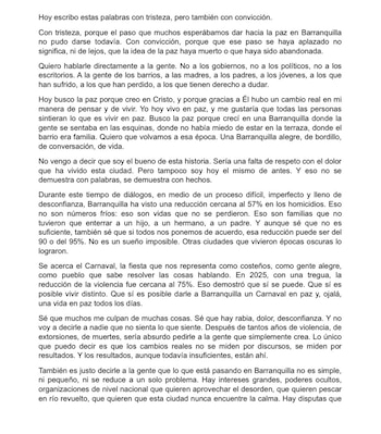 Alias Castor señaló que hay