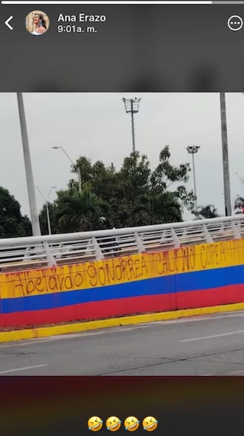 La reacción de la congresista a los grafitis contra Abelardo de la Espriella - crédito @DNews32884/X