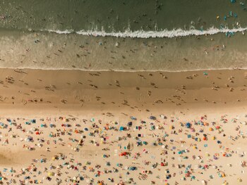 Imagen aérea de la playa