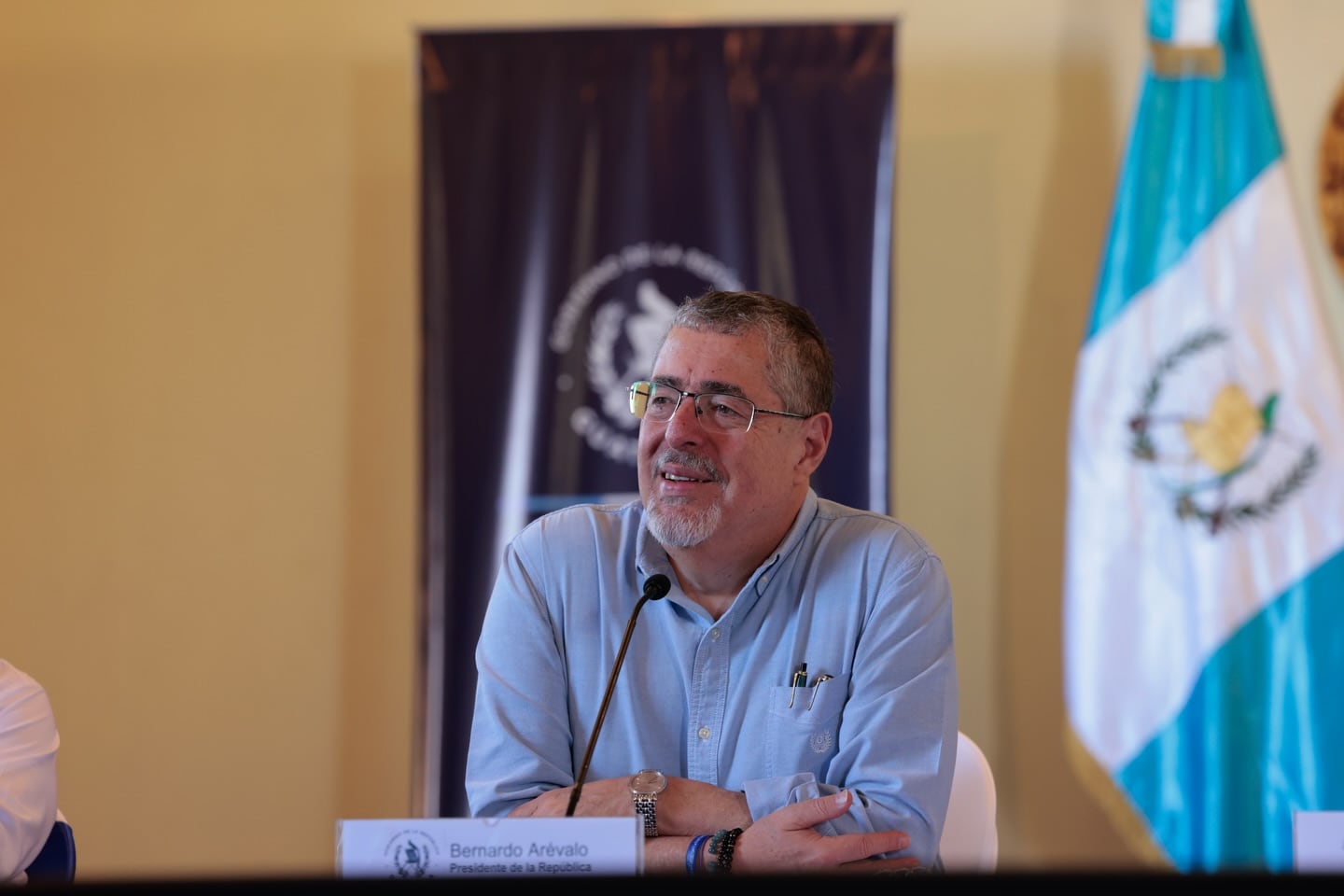 El presidente Bernardo Arévalo se pronuncia tras resolución de la Corte de Constitucionalidad. (Cortesía: Gobierno de Guatemala)