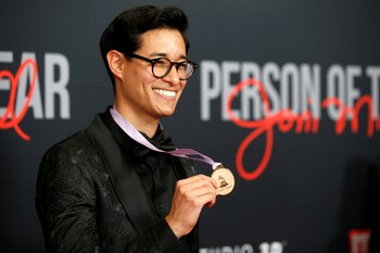 Artist Tony Succar arrives for the 31st annual MusiCares Person of the Year Gala honoring Joni Mitchell in Las Vegas, Nevada, U.S., April 1, 2022.Picture taken April 1, 2022. REUTERS/Steve Marcus