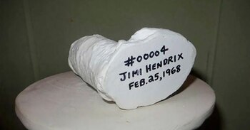 El pene de jimi Hendrix fue el más famoso de los esculpidos por Cynthia Plaster Caster