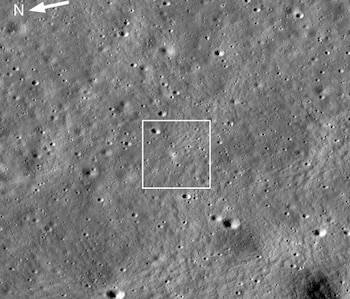 La falta de atmósfera lunar
