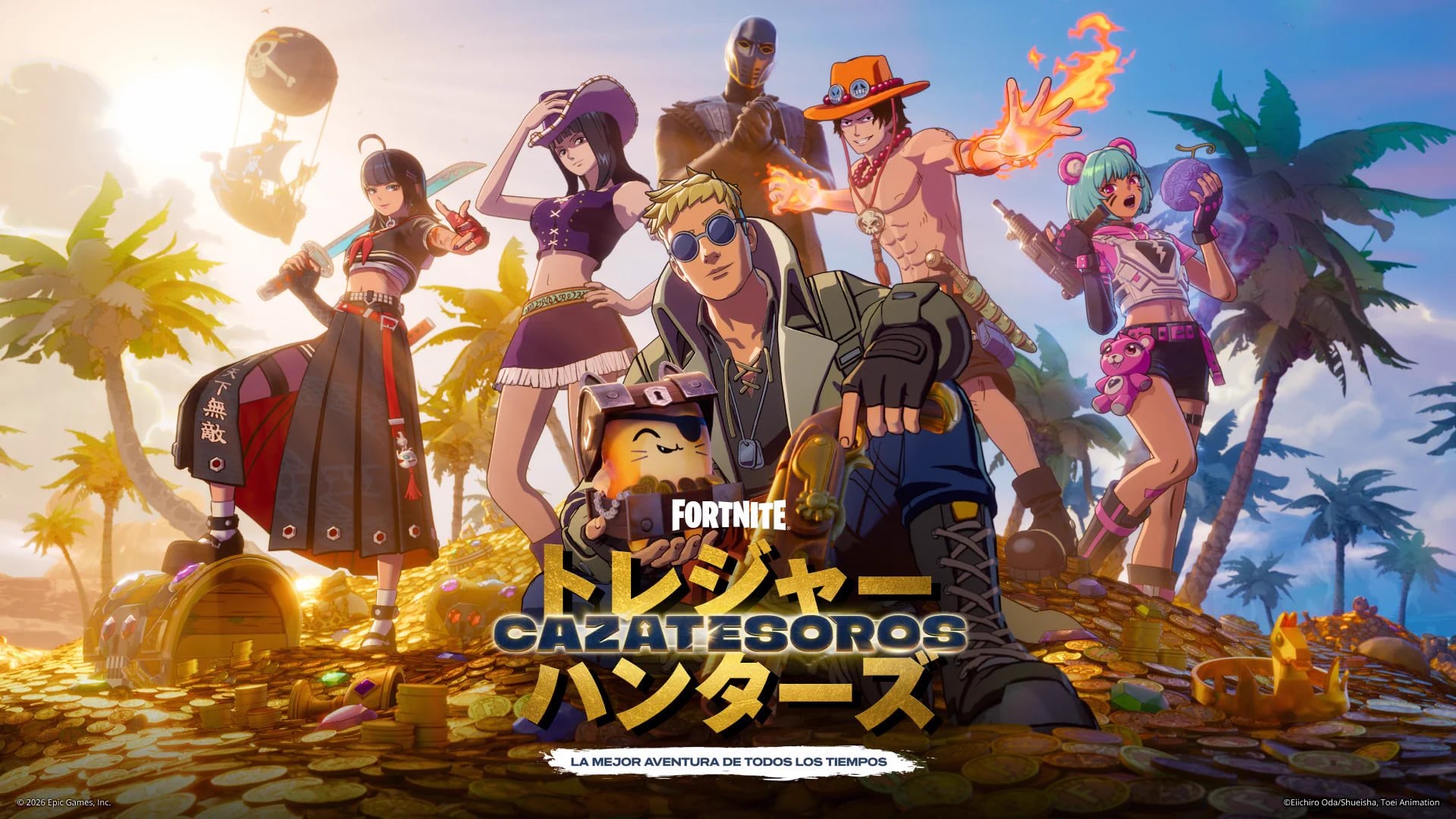 Fortnite presenta a los ‘Sombrero de Paja’ y otros personajes de One Piece en su temporada pirata