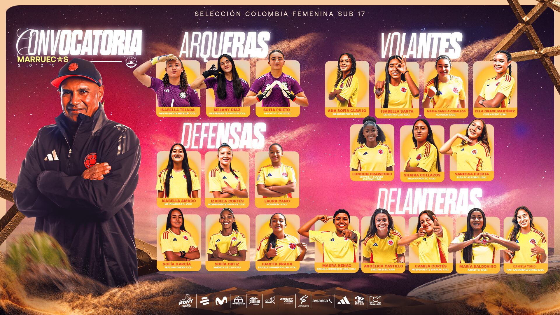 Estas son las 21 jugadoras convocadas a la Copa Mundial Femenina Sub-17 de la FIFA - crédito FCF