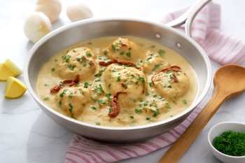 Receta de cazuela de pollo con crema, rápida y fácil