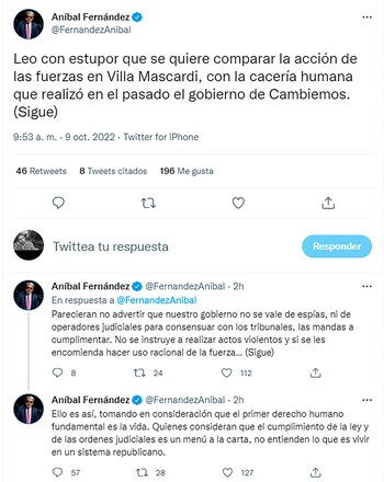 Aníbal Fernández y su comparación