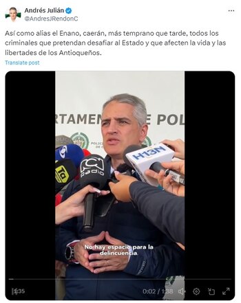 Andrés Julián Rendón, gobernador de