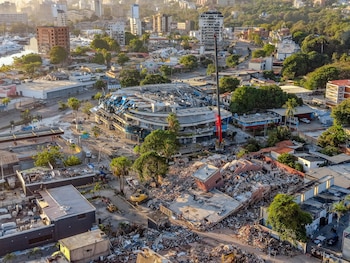 Los derrumbes dentro del túnel y la inestabilidad de la estructura frenaron el rescate de Hernán y obligaron a cambiar la estrategia. (Cortesía: Secretaría de Prensa)