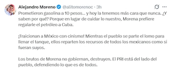 Crédito: X(@alitomorenoc)