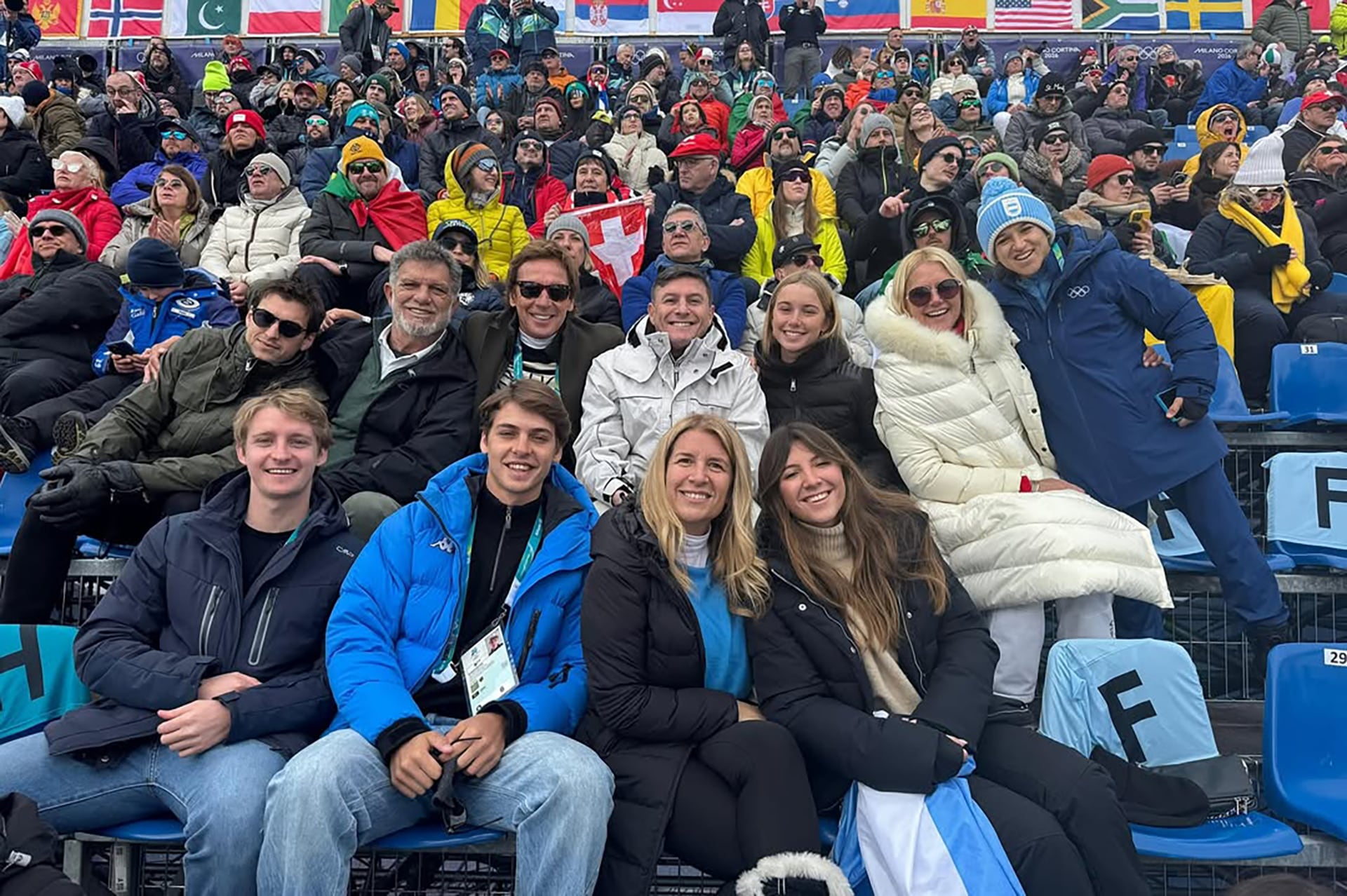Valeria Mazza con la hinchada argentina a pleno