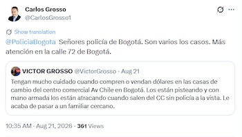 Las pérdidas materiales del robo, que incluyeron dinero, portátil y cámara de video, superan los cinco millones de pesos según el cálculo de la víctima - crédito Carlos Grossso