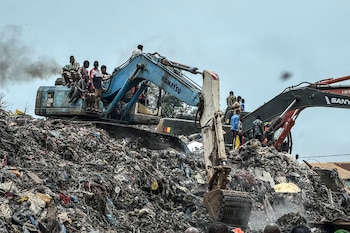 Derrumbe de vertedero en Guinea