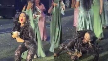 Micheille Soifer protagoniza el momento más divertido de una boda en Juliaca al quedarse con el ramo de la novia. IG
