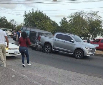 El accidente ocurrió en el bulevar Comunidad Económica Europea de Tegucigalpa. (FOTO: Facebook)